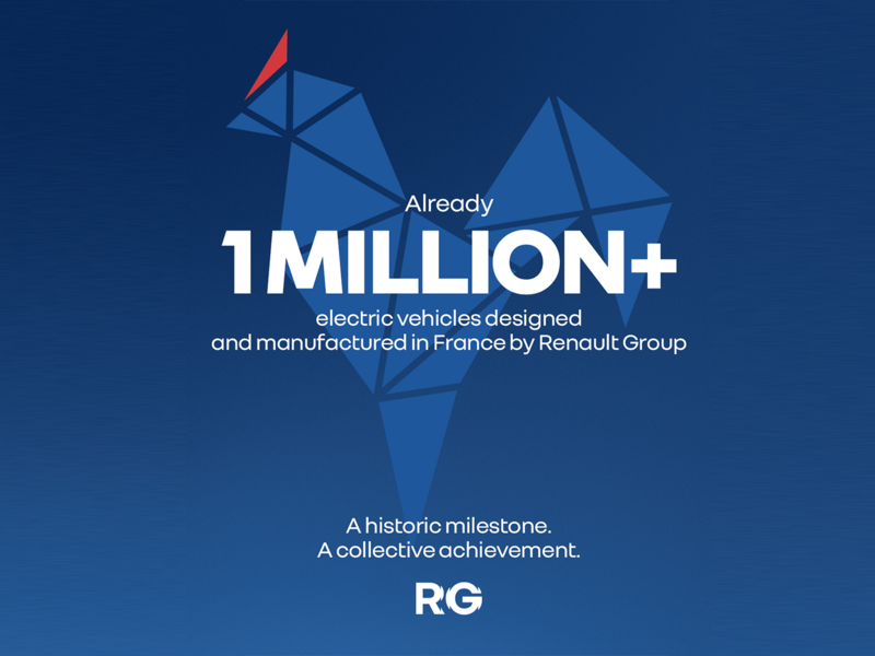 Renault Group alcanza un millón de vehículos eléctricos “Made in France” desde 2010