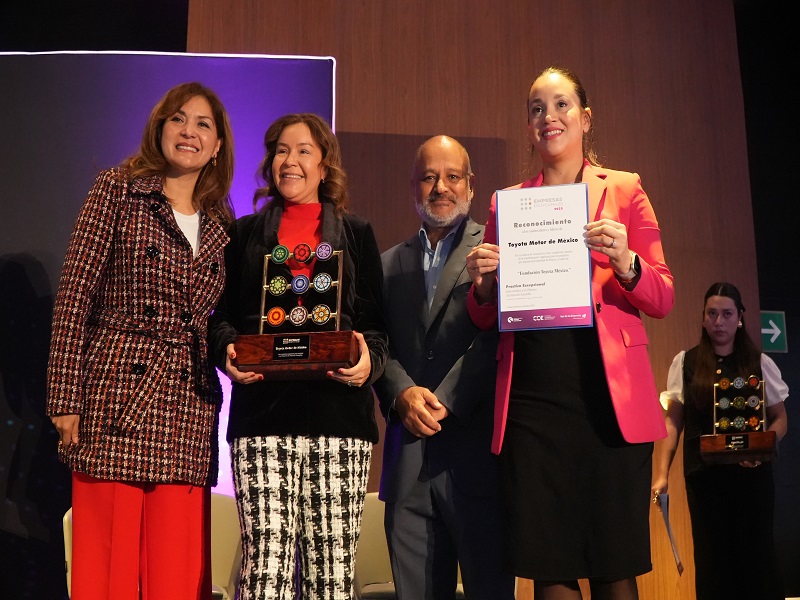 Toyota Motor de México es reconocida por su contribución a los Objetivos de Desarrollo Sostenible en la entrega de Empresas Excepcionales 2025