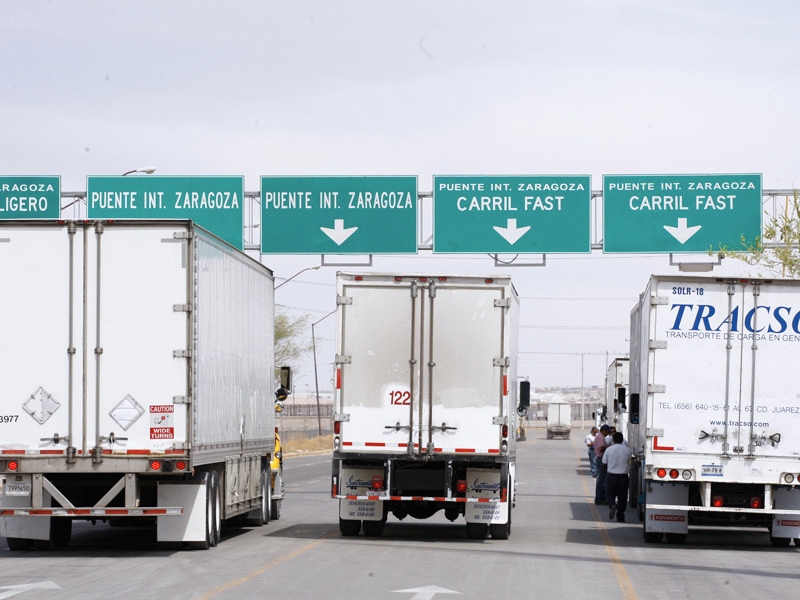 Camiones y ferrocarriles marcan récord parcial en transporte trasfronterizo