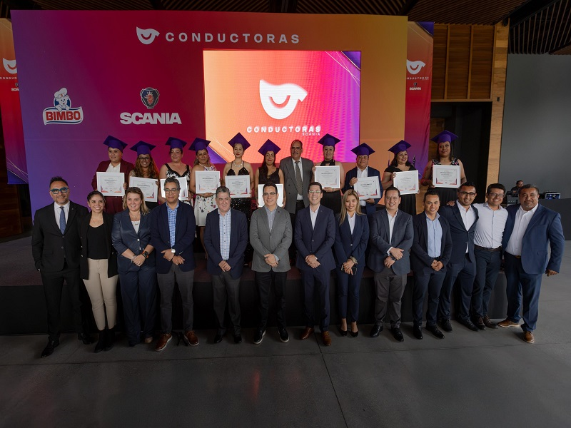 Impulsan Bimbo y Scania inclusión femenina en transporte de carga