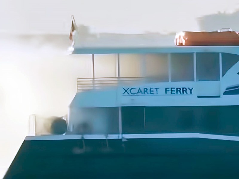 Suspenden barco de naviera Xcaret